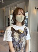 ブラウンベージュ/ベージュカラー/ブラウンカラー/透明感カラー