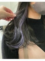 ガリカ シーム(Gallica/SEAM)&nbsp;暗髪×ラベンダー/インナーカラー/イヤリングカラー