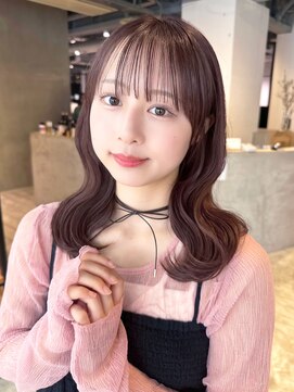 アイティーバイアルバム 松戸店(IT by ALBUM) くびれミディ前髪カット韓国ヘア顔周りレイヤー_F20784