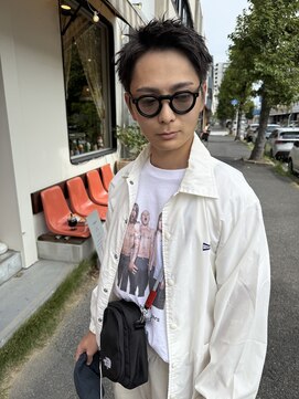 チャプター 問屋町(chapter) スパイキーショートカットピンパーマツイストパーマメンズカット