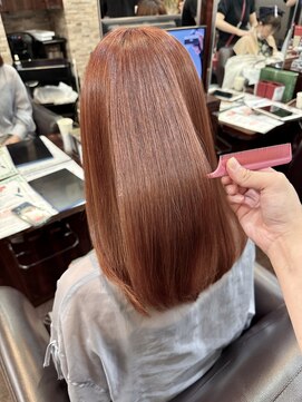 キャラ 池袋本店(CHARA) ブリーチなしアプリコット/ブリーチなしダブルカラー