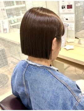 ファースト 仙台店(first) 襟足ギリギリミニボブ
