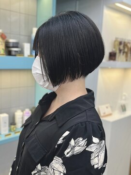 マノ 千歳烏山(MaNO) 〈a31〉ショート韓国ボブハイライト髪質改善ブリーチ前髪20代30