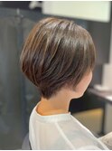 似合わせショート/ココアブラウン/オリーブグリーン