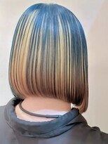 ユキオグループ グラン(yg GRAN) ◎小顔効果デザインカラー前下がりボブ×インナーカラー