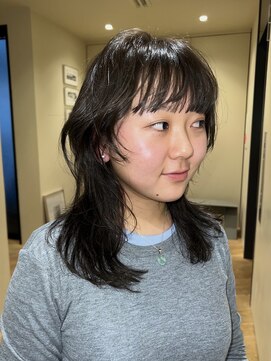 ネロ ヘアサロン ネイビー 渋谷(NERO HAIRSALON NAVY) 【近藤真帆】ブラウンベージュ　レイヤーカット　前髪あり