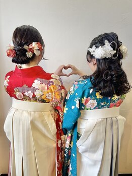 ピノリコ Hair&make pinoricoの写真/【河内山本駅】一日中苦しくない「楽で美しい」着付けを。事前持込で当日は手ぶら来店＆スムーズな出発◎