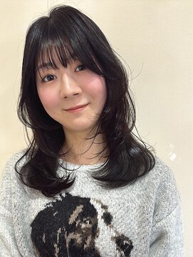イーストハムネオ(EAST HAM NEO) 暗髪/レイヤーカット/顔まわりカット/カール