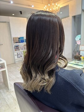 フェイバリットビューティシャルム(Favorite Beauty Charme) すそグラデーションカラー×ミルクティーカラー