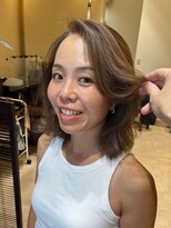 ワンラブ(ONELOVE)&nbsp;ミディアムカット　グレーベージュ