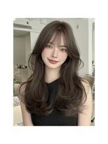 ラ ブーケ 中川中島店(La Bouquet)&nbsp;韓国風ヘーゼルブラウンで叶う柔らか艶ロング
