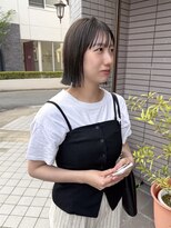 ソーイ ヘアー 平尾(soi hair) 透明感オリーブ×切りっぱなしボブ・平尾美容室