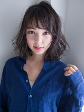 ヘアアンドエステ ヒロイン 西麻布本店(Hair&Esthe HIROIN) 『HIROIN』斜めバング×ハニーヘア『山村雄貴』