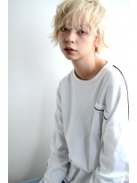 ミドヘアー (mid hair) white beige×【short】8