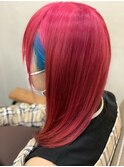 派手カラービビットピンク&インナーブルー