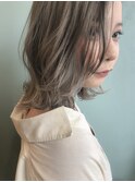 外国人風ハイライトグレージュ × レイヤーボブ