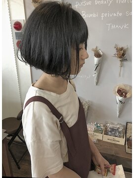 バンビ プライベート サロン(Bambi private salon) ふんわり内巻き前下がりボブ＊Bambi*松平愛