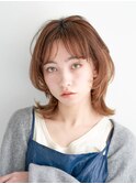 顔型別ヘアスタイル特集/マロンベージュ/Aラインボブ/新宿