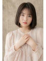カバーヘア ブリス 川口(COVER HAIR bliss)&nbsp;ネオシースルーバング小顔ミディアムボブY川口20代30代40代