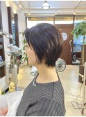 大人くびれショートボブ#津田沼#京成津田沼#奏の杜#縮毛矯正