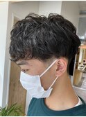 学生人気◎ 刈り上げマッシュ 無造作パーマ