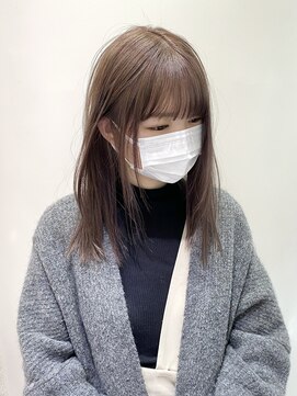 マイル 渋谷(mile) ブリーチ1回ラベンダーベージュ