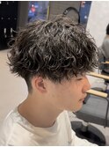 波巻きスパイラルmixショートマッシュ