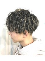 メゾンフォーメン(Maison for men) ツイストスパイラルパーマ波巻きスパイラルパーマメンズメッシュ