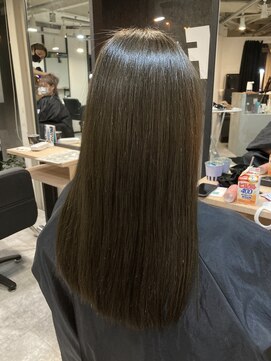 ラフ 難波店(LAFF) #黒髪#ボブルフ#ネビージュ#小顔#ワンレン