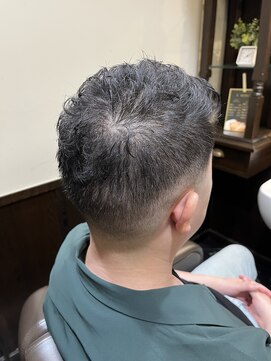 ヒロギンザバーバーショップ 神楽坂店(HIRO GINZA BARBER SHOP) ショート×アイロンパーマ