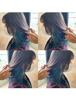 リンイチマルサン(Lin.103)&nbsp;ターコイズ×インナーカラー