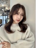 韓国くびれヘア/シースルーバング
