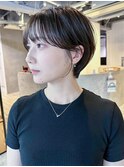 ナチュラルショート_ハッシュカットフルバング_ba476001