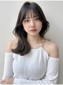 レイヤーカットアッシュベージュくびれヘア似合わせカット