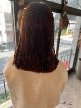 ジル アンク(Jill ankh) 《Jillankh 姫路駅前》シアブラウン　赤み消し　艶髪