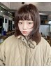 【透明感カラー】カット+ブリーチなしダブルカラー+オージュアトリートメント