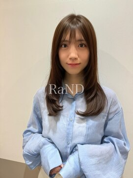 ランド(RaND) 大人可愛いエアーストレートレイヤーロング
