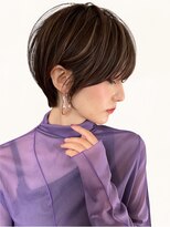 リル バイ ジルブラン(Lil by JIL BLAN) ショートボブグレージュハイライトレイヤーカット髪質改善