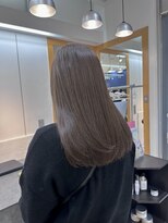 ユニ バイ マグ 長野店(Uni.by Mag)&nbsp;透明感抜群♪ブリーチ無しダブルカラーハイトーングレージュ