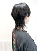 ショートウルフ　メルティカラー　似合わせカット