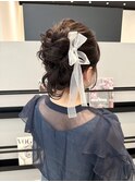 ルーズアップヘアセット