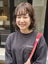 コフィー バイ メルト 吉祥寺(cofy by melt)&nbsp;【三ツ井純】前髪パーマ 無造作パーマ レイヤーボブカット