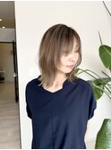 ２0代３0代くびれレイヤー◎ひし形シルエット艶髪ミディ