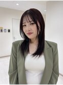くびれヘア/アプリコットオレンジ/夏のヘアアレンジ/梅田