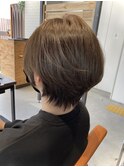 ショートヘア/アッシュベージュ/堺東