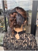 お呼ばれリボンヘア