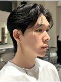 メンズパーマメンズヘアダウンパーマでカルマパーマ