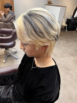 抜きっぱなしブロンド/デザインカラー/juri