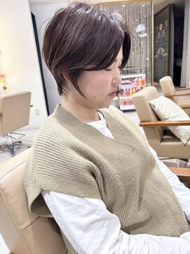 大人可愛い30代40代50代貴田博彦ショート 55