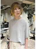 bibito インナーカラー ベージュカラー イエローカラー